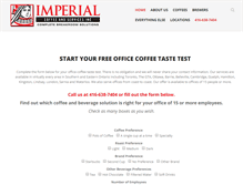 Tablet Screenshot of imperialcoffee.com